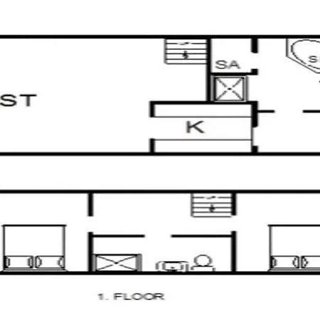 Ferienhaus 6 Person In Blåvand